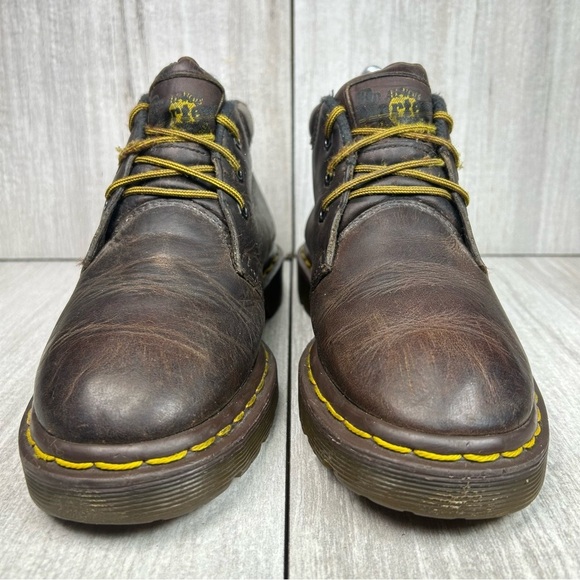 Vintage Y2K Dr. Martens Docs 8057 England Brown Leather Boots Womens Size 6 UK 4 - Picture 5 of 11